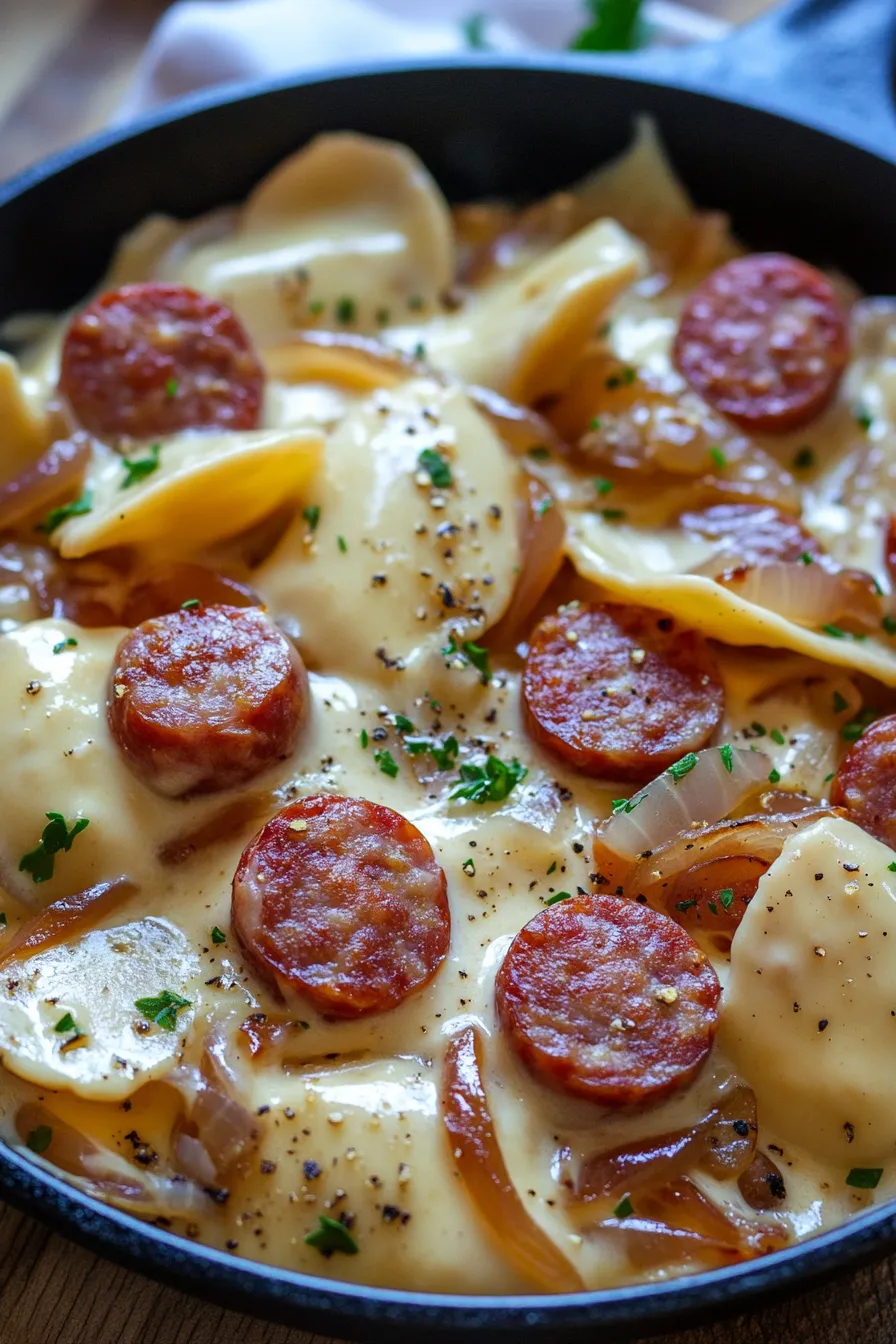 Delicious Crockpot Pierogi Casserole