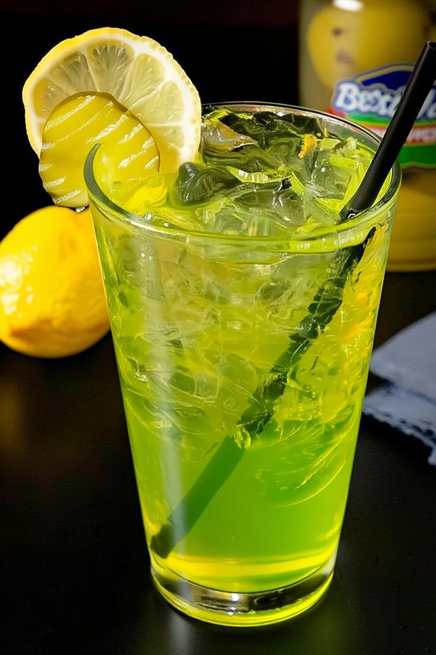 Delicious pickle lemonade