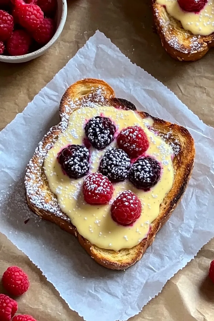 Delicious yogurt toast