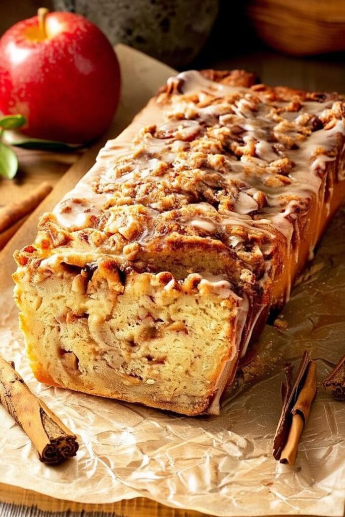 Cinnamon Apple Bread – finished dish (hero)