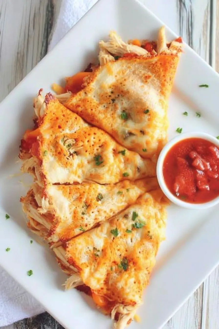 Keto Chicken Quesadilla – finished dish (hero)