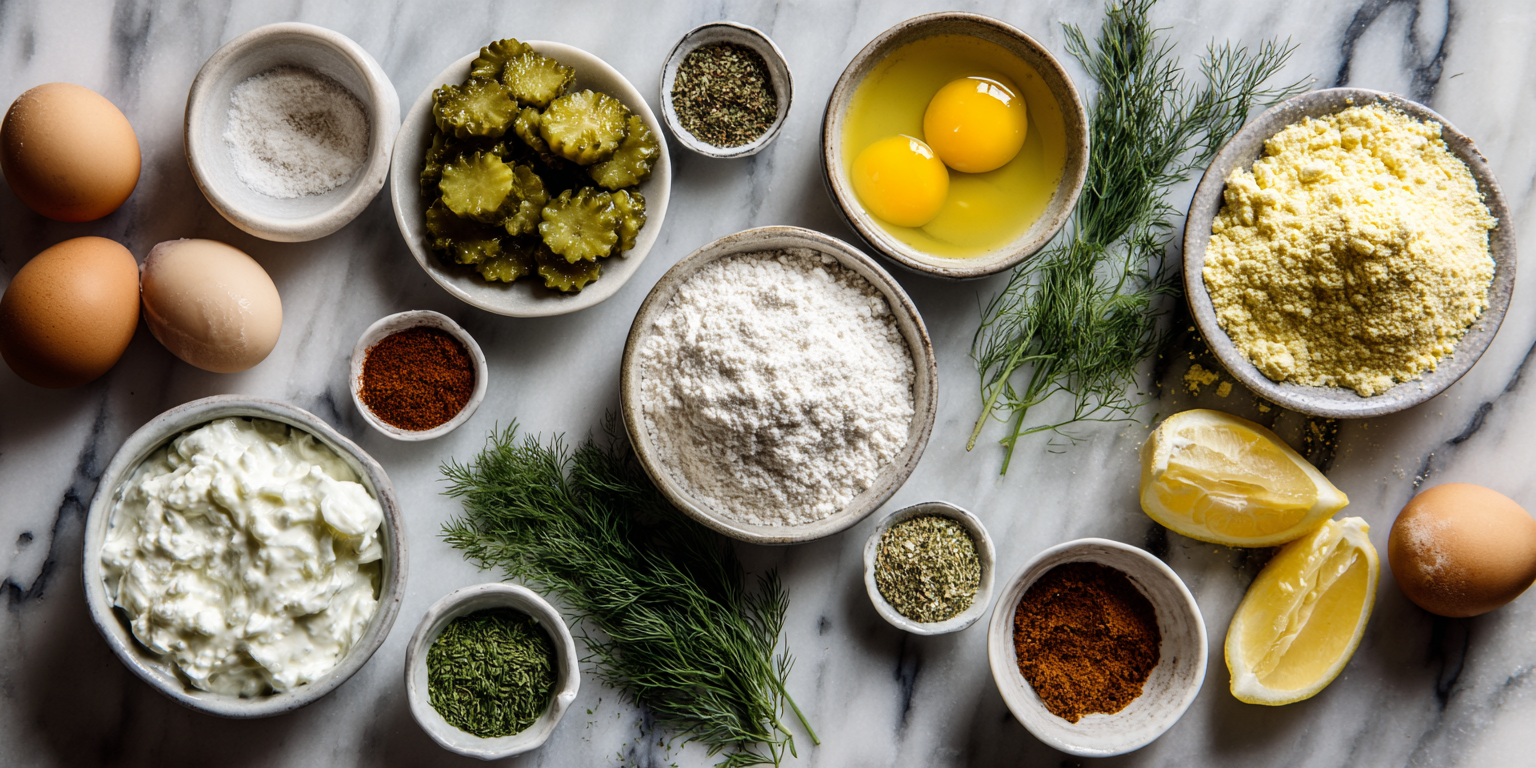 Air Fryer Fried Pickles served warm with cozy spices
