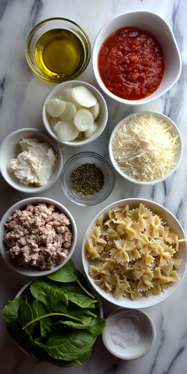 Bow Tie Pasta Family Lasagna Soup served warm with gentle spices and a cozy aroma