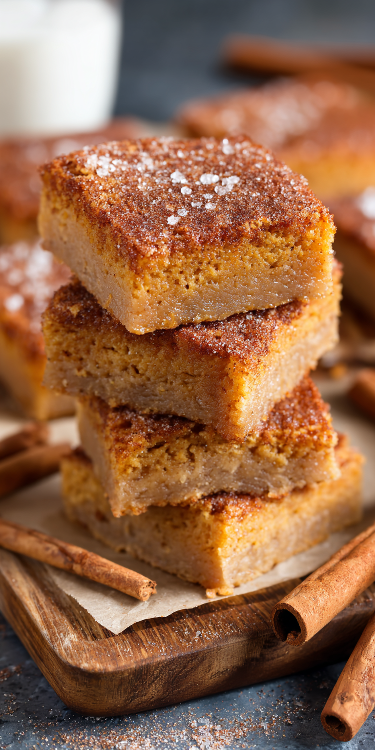 Cinnamon Sugar Blondies Recipe