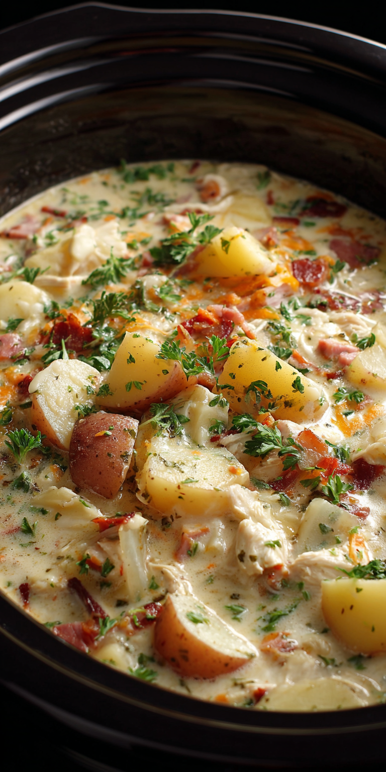 Crockpot Potato Soup – One-Pot Weeknight Winner served warm with cozy spices