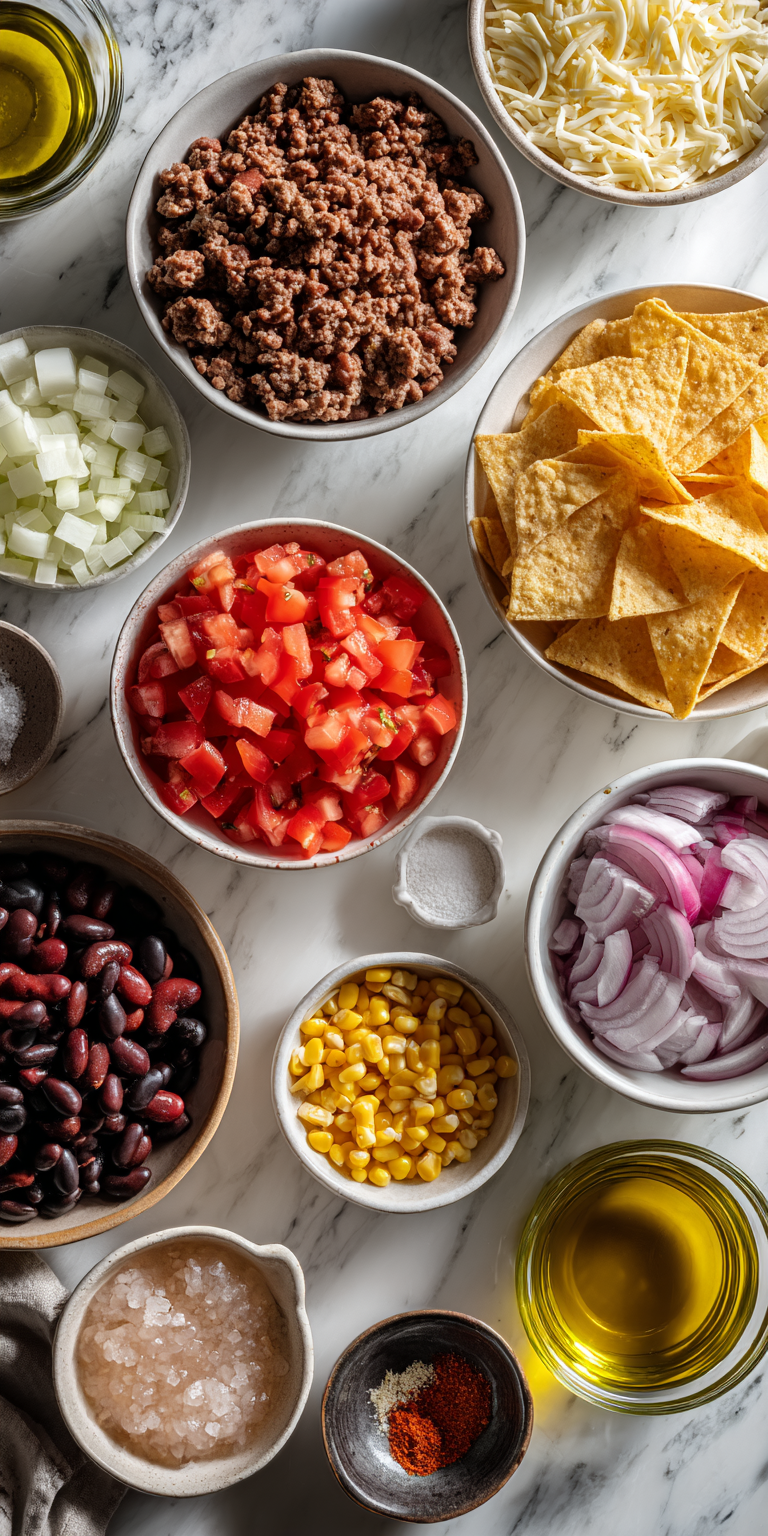 A vibrant display of fresh components for Easy Rotel Taco Soup
