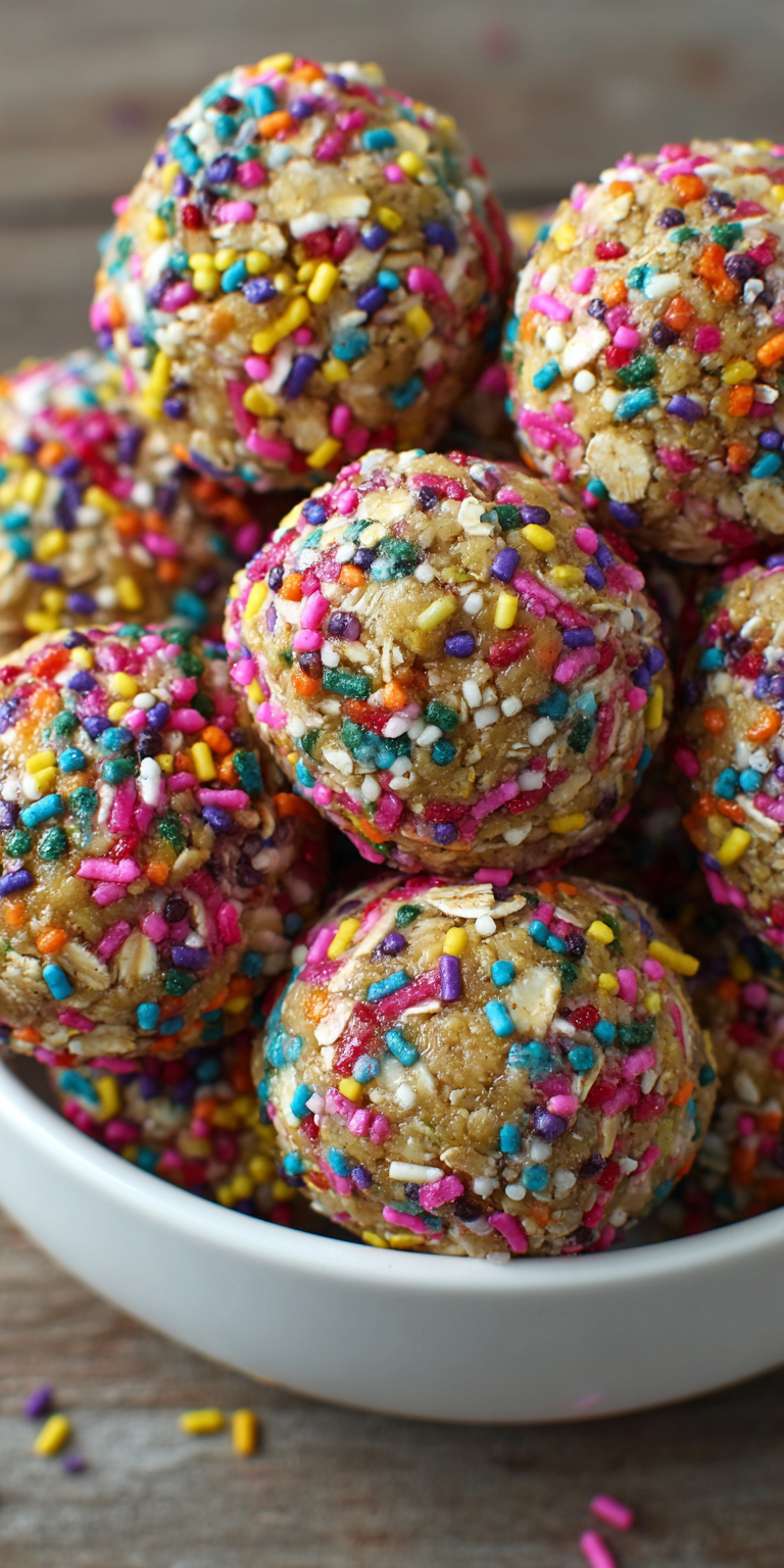 Funfetti Energy Balls – Rainbow-Packed Power Snacks Recipe