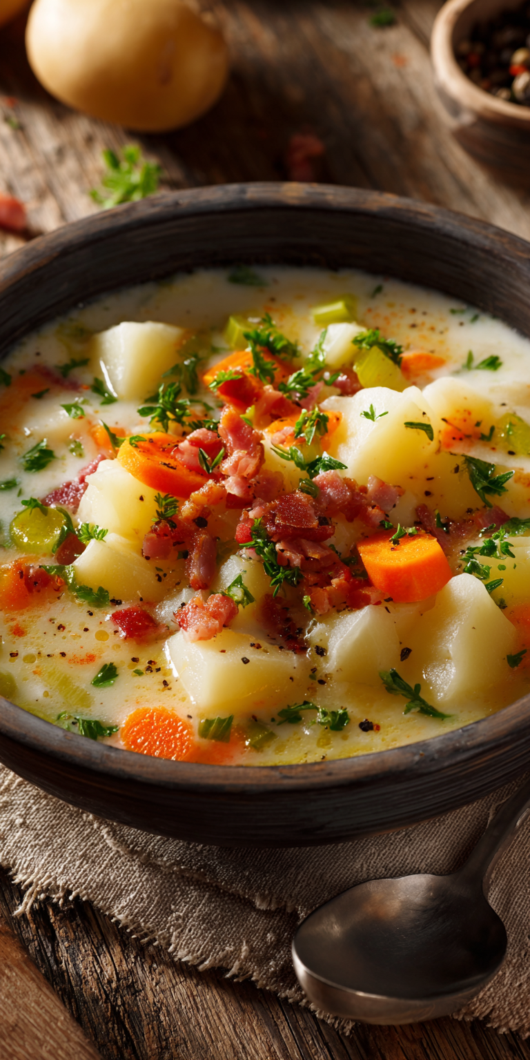 German Kartoffelsuppe – Traditional Hearty Soup Recipe