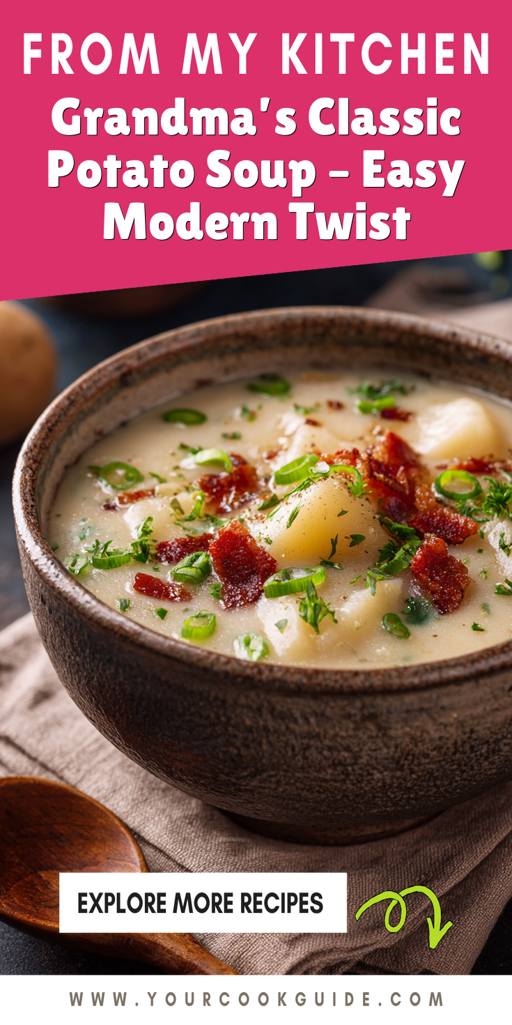 Grandma’s Classic Potato Soup – Easy Modern Twist served warm with cozy spices