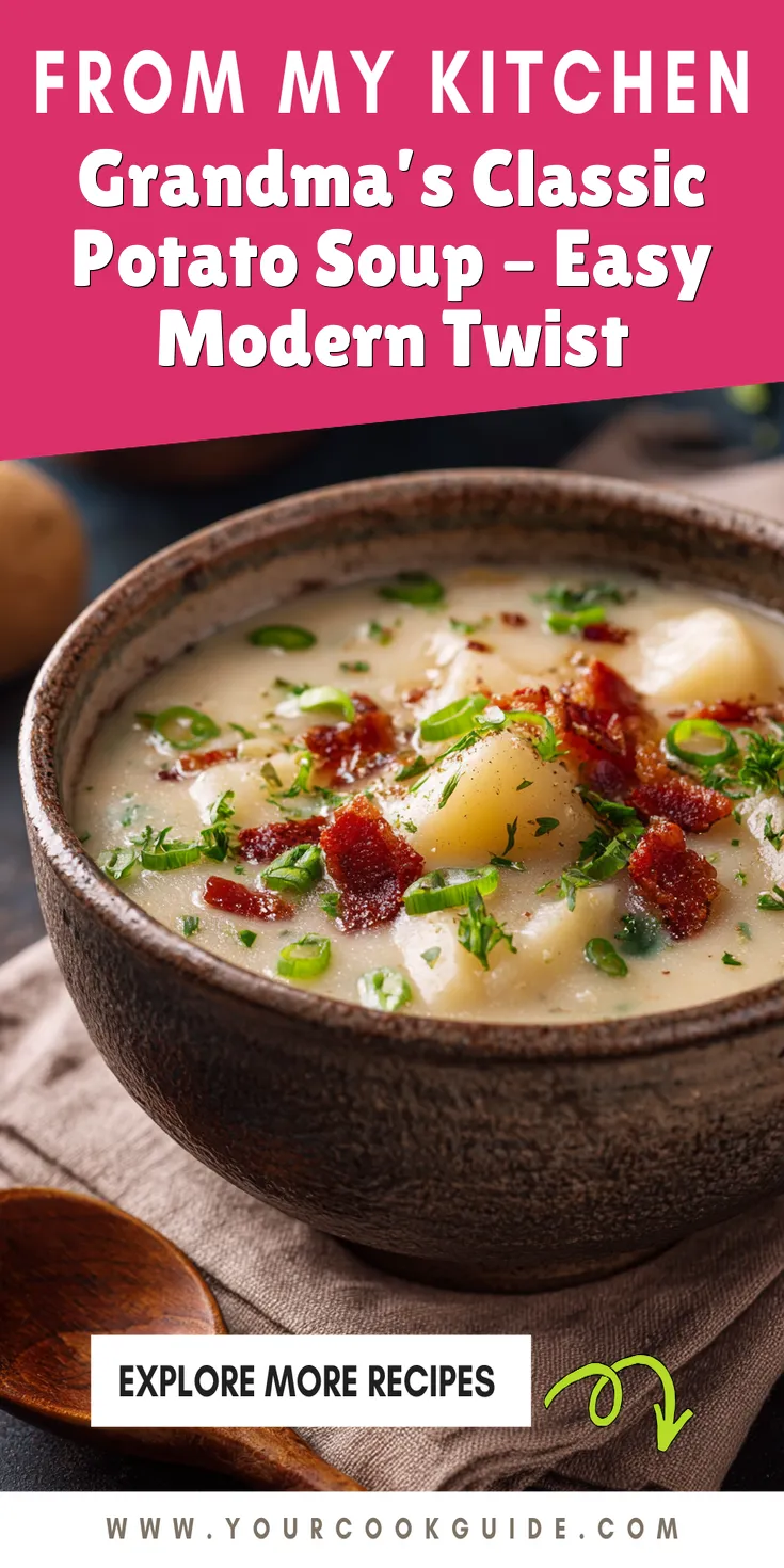 Grandma’s Classic Potato Soup – Easy Modern Twist served warm with cozy spices