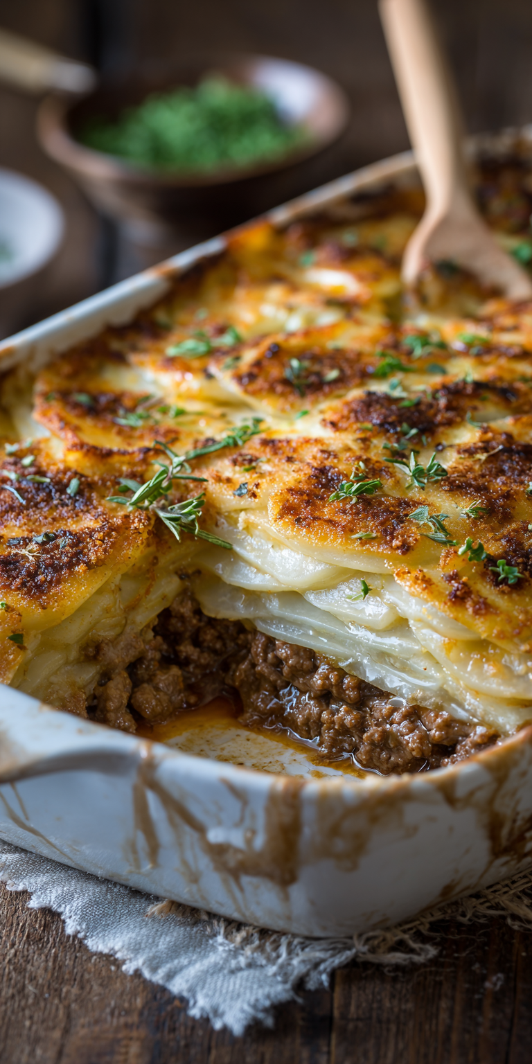 Ground Beef & Potato Stuffed Zucchini Boats Recipe