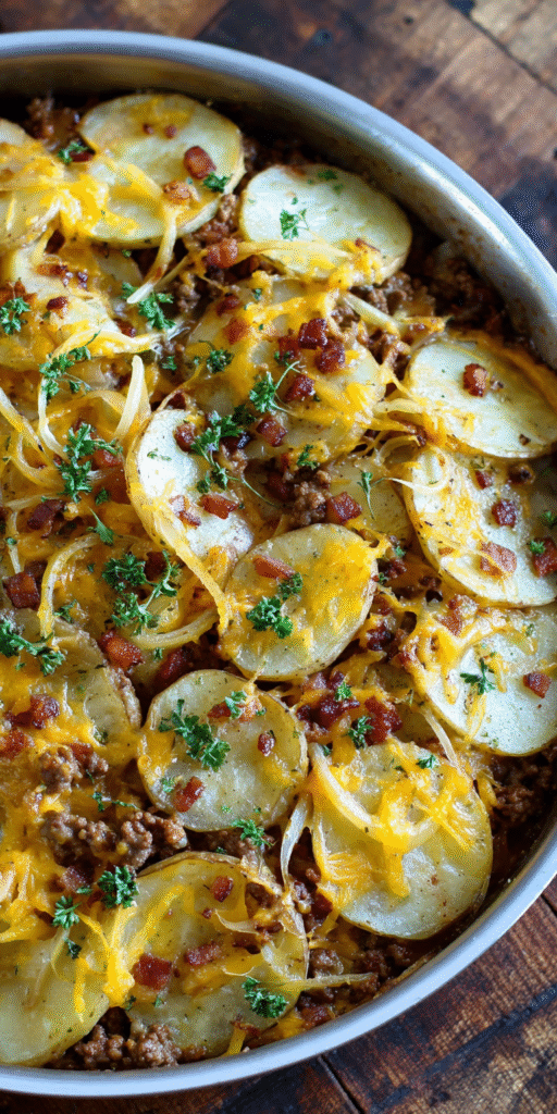 Hobo Casserole Deluxe – Beef & Potato Edition Recipe