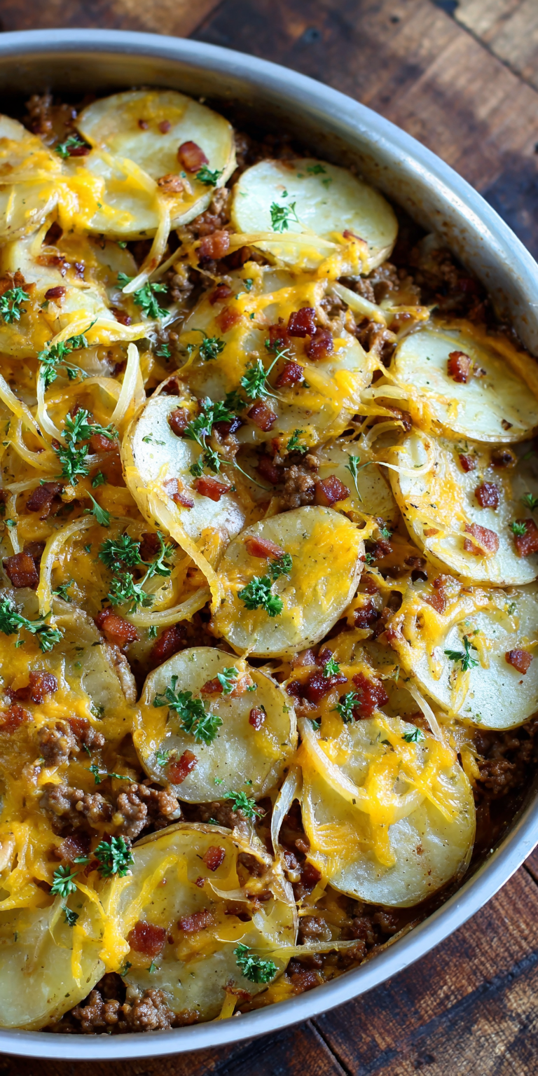 Hobo Casserole Deluxe – Beef & Potato Edition Recipe