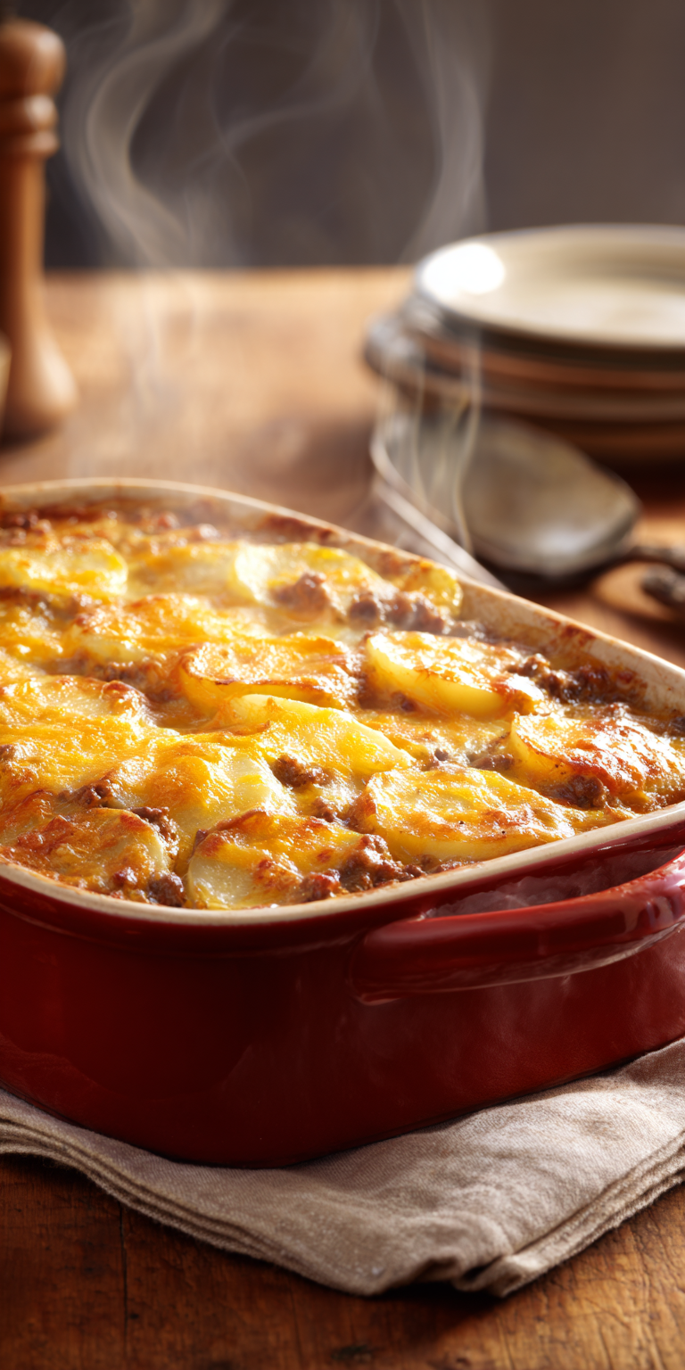 Hobo Casserole with Ground Beef & Hearty Potatoes Recipe