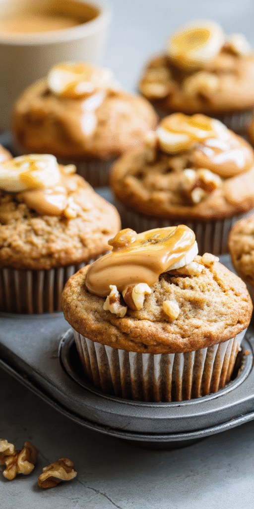 Maple Pecan Banana Muffins – Soft & Crunchy Recipe