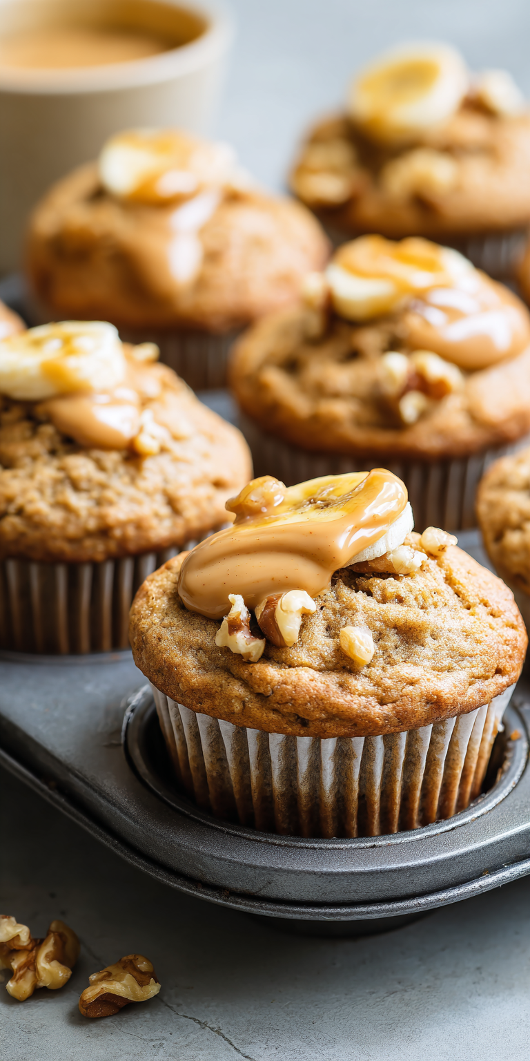 Maple Pecan Banana Muffins – Soft & Crunchy Recipe