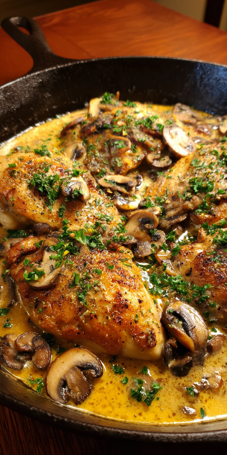 Mushroom Chicken Skillet Recipe