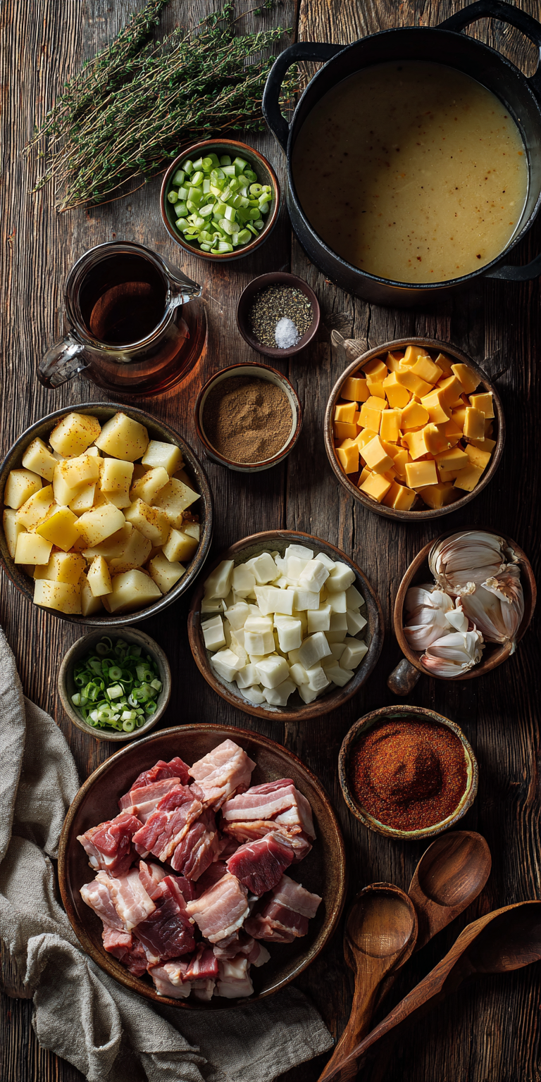 Outback Steakhouse Inspired Potato Soup – Copycat Favorite served warm with cozy spices
