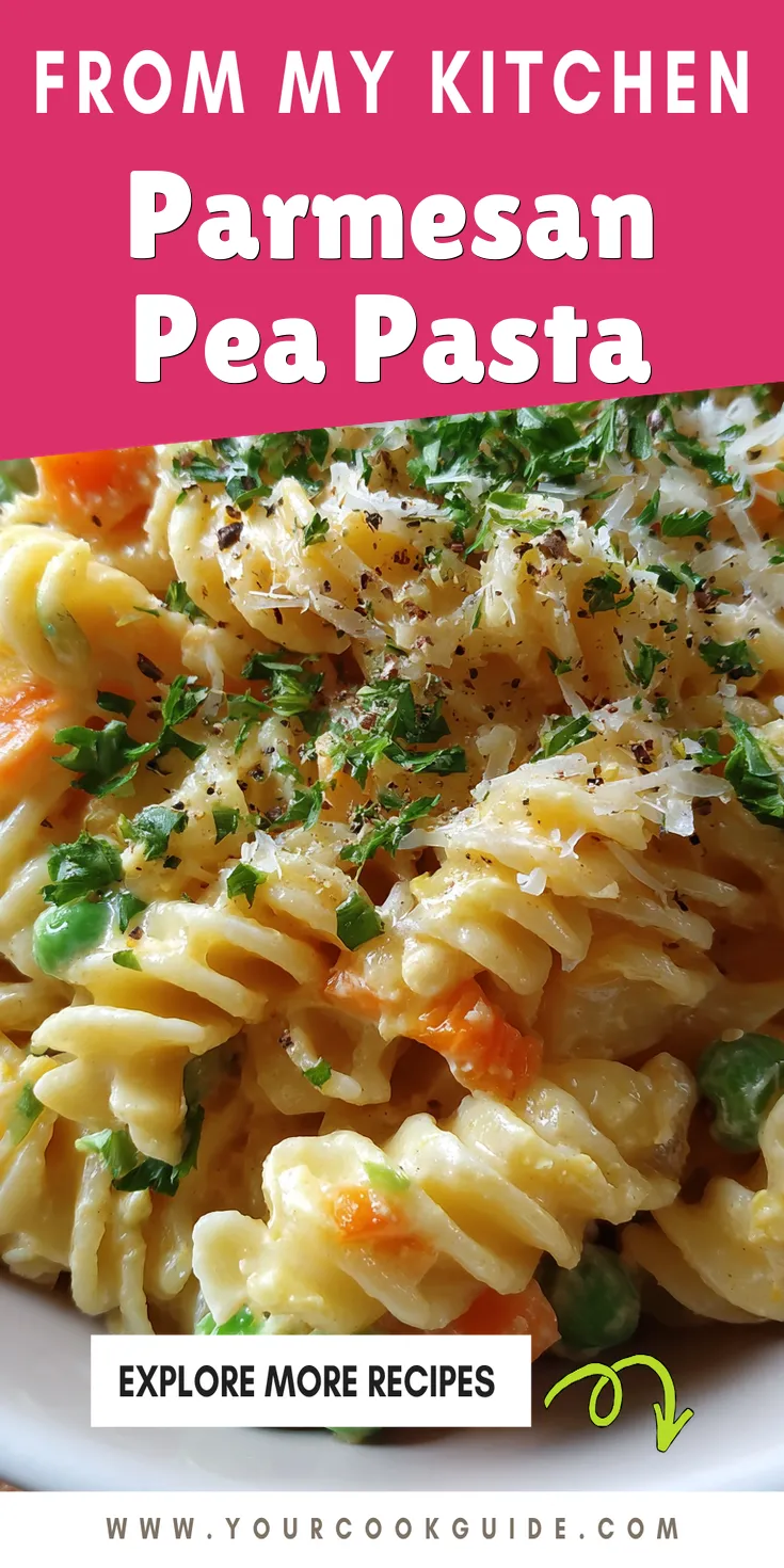 Parmesan Pea Pasta served warm with cozy spices