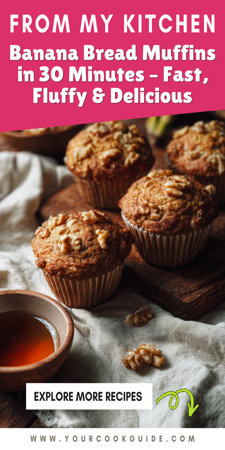 Peanut Butter Banana Muffins – Sweet & Nutty Breakfast Treat served warm with cozy spices