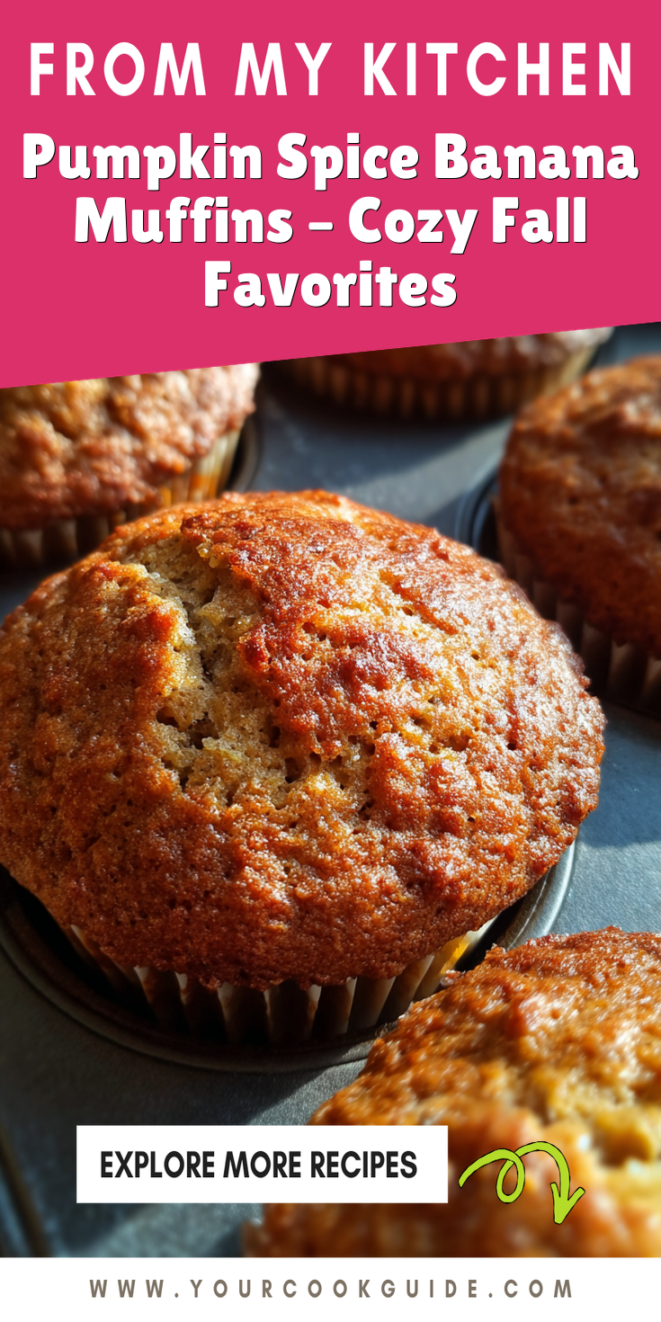Pumpkin Spice Banana Muffins – Cozy Fall Favorites served warm with cozy spices