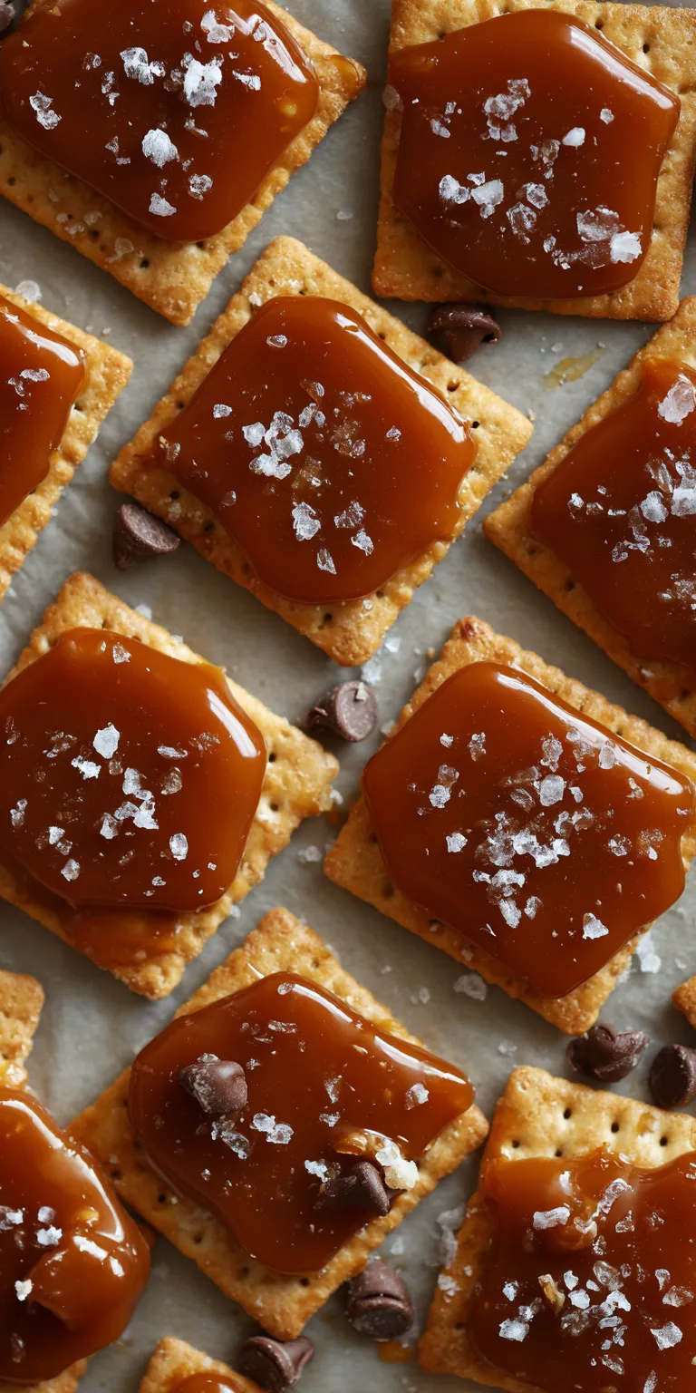Salted Caramel Cracker Bites &ndash; Irresistible Sweet & Salty Snacks served warm with cozy spices