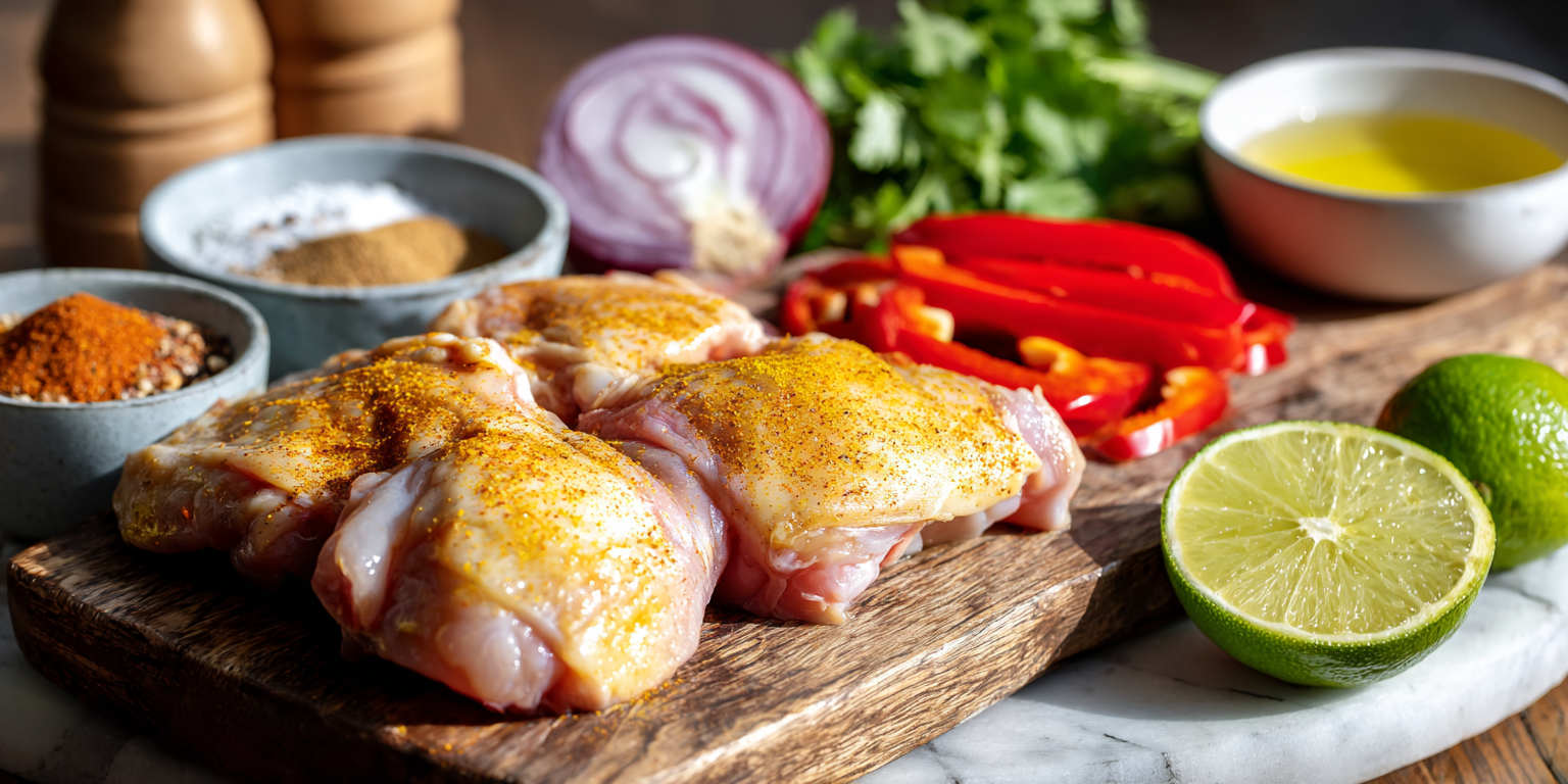 Slow Cooker Garlic Lime Chicken served warm with cozy spices