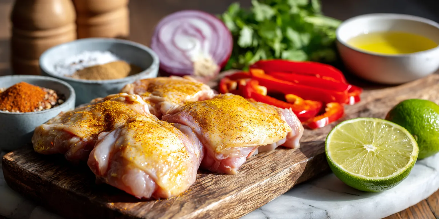 Slow Cooker Garlic Lime Chicken served warm with cozy spices