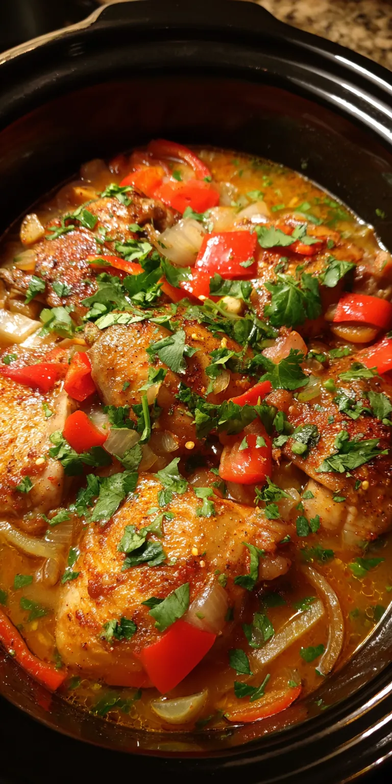Slow Cooker Garlic Lime Chicken served warm with cozy spices