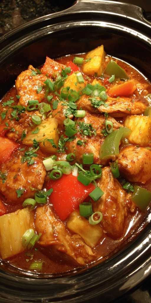 Slow Cooker Pineapple Chicken Recipe