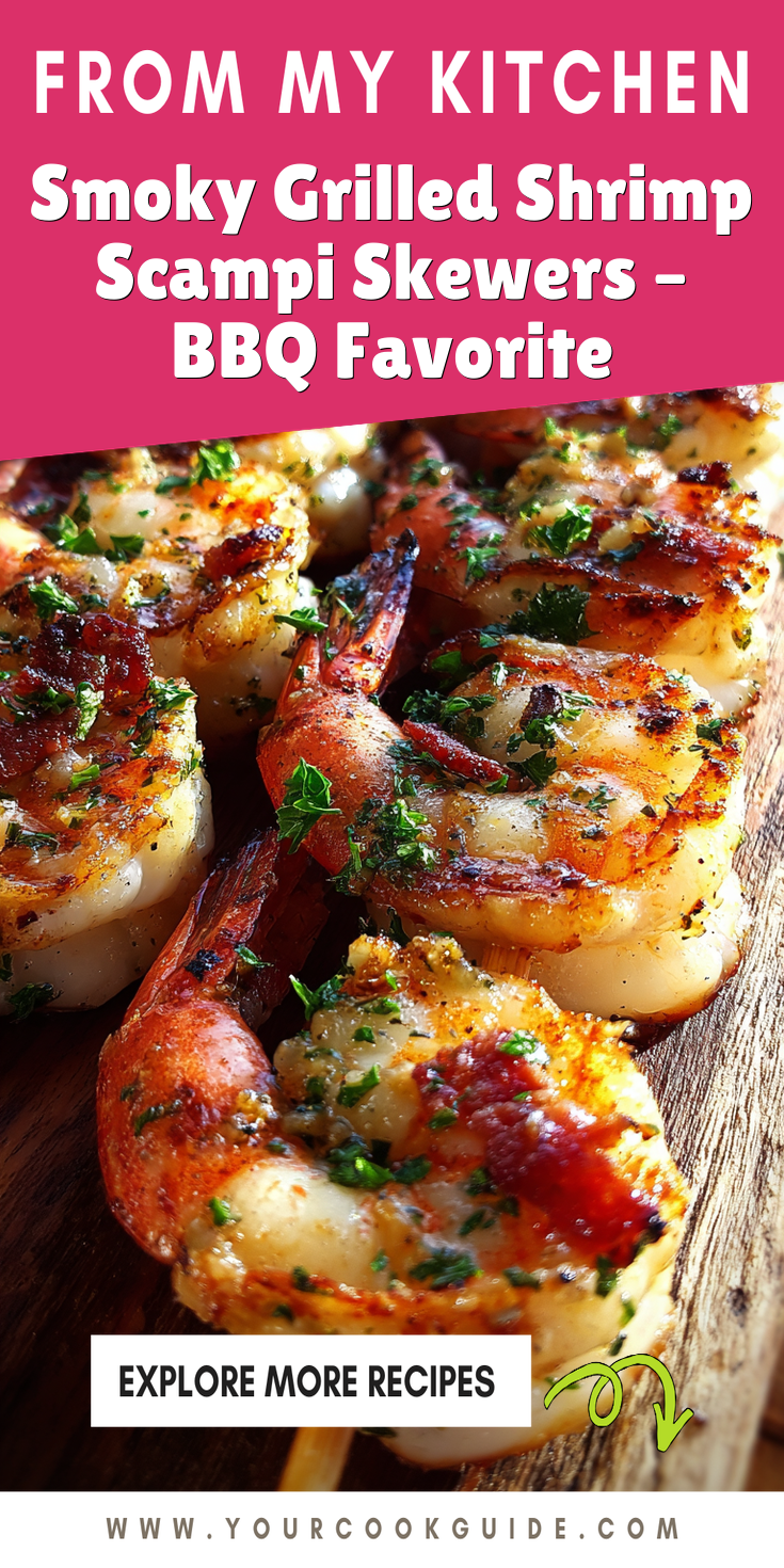 Smoky Grilled Shrimp Scampi Skewers – BBQ Favorite served warm with cozy spices