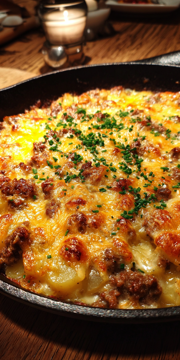 Southwest Cheesy Ground Beef & Potato Skillet: A One-Pan Wonder
