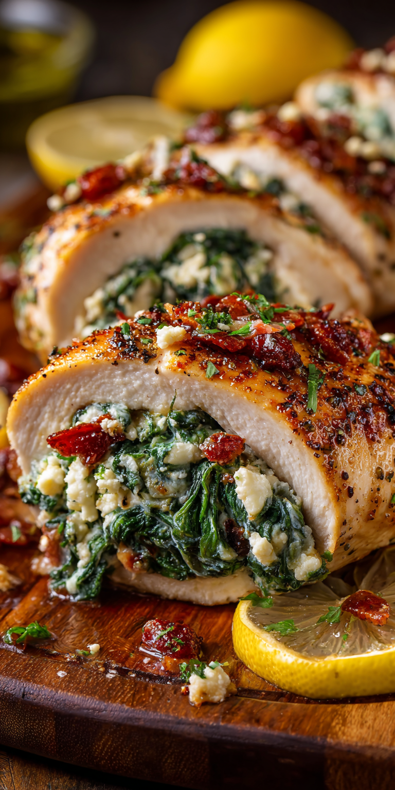 Spinach-Stuffed Chicken Breasts Recipe