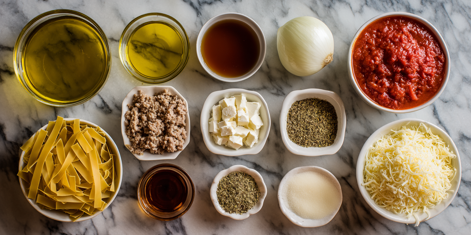 Stovetop Cheesy Lasagna Soup served warm with cozy spices