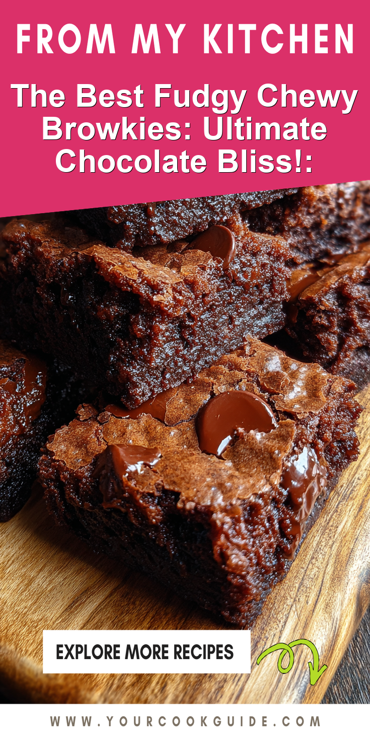 A plate of ultimate fudgy chewy brownies with a rich chocolate texture