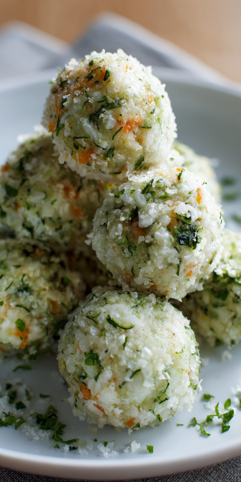 Veggie Rice Balls Recipe