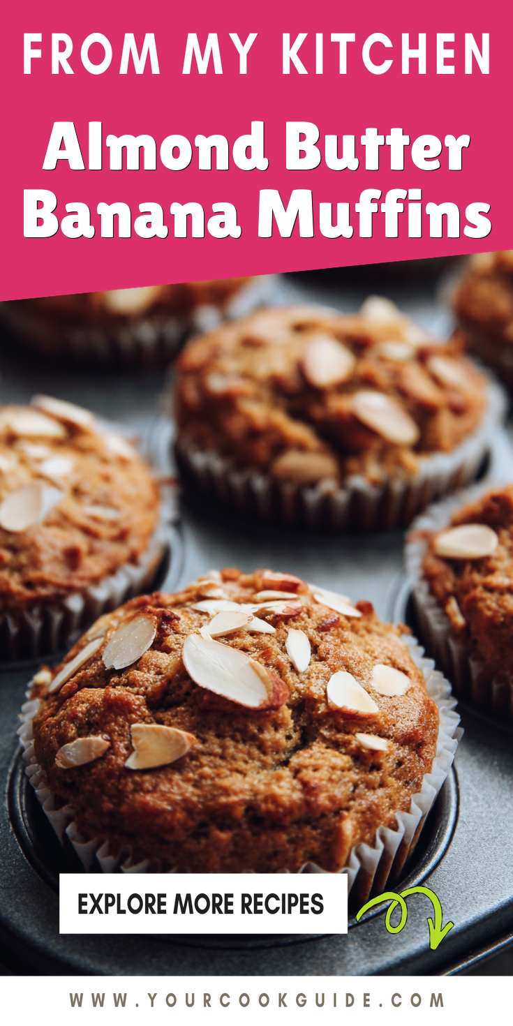Almond Butter Banana Muffins served warm with cozy spices