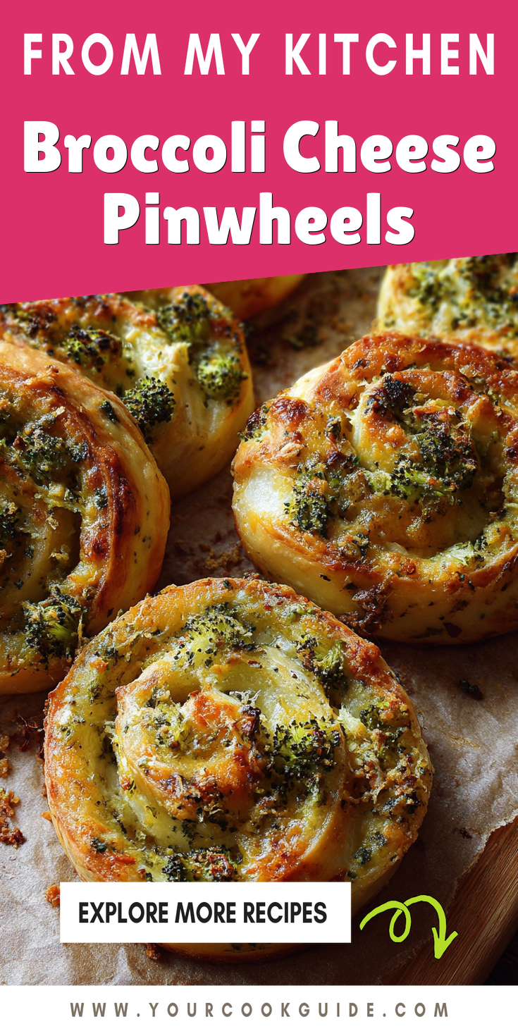 Broccoli Cheese Pinwheels served warm with cozy spices