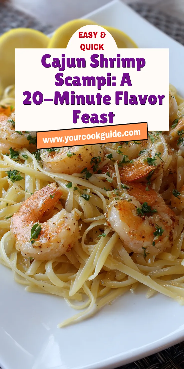 Cajun Shrimp Scampi: A 20-Minute Flavor Feast served warm with cozy spices
