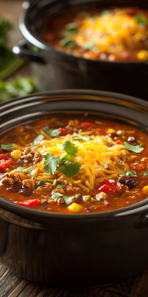 Cheesy Zucchini Taco Soup Recipe