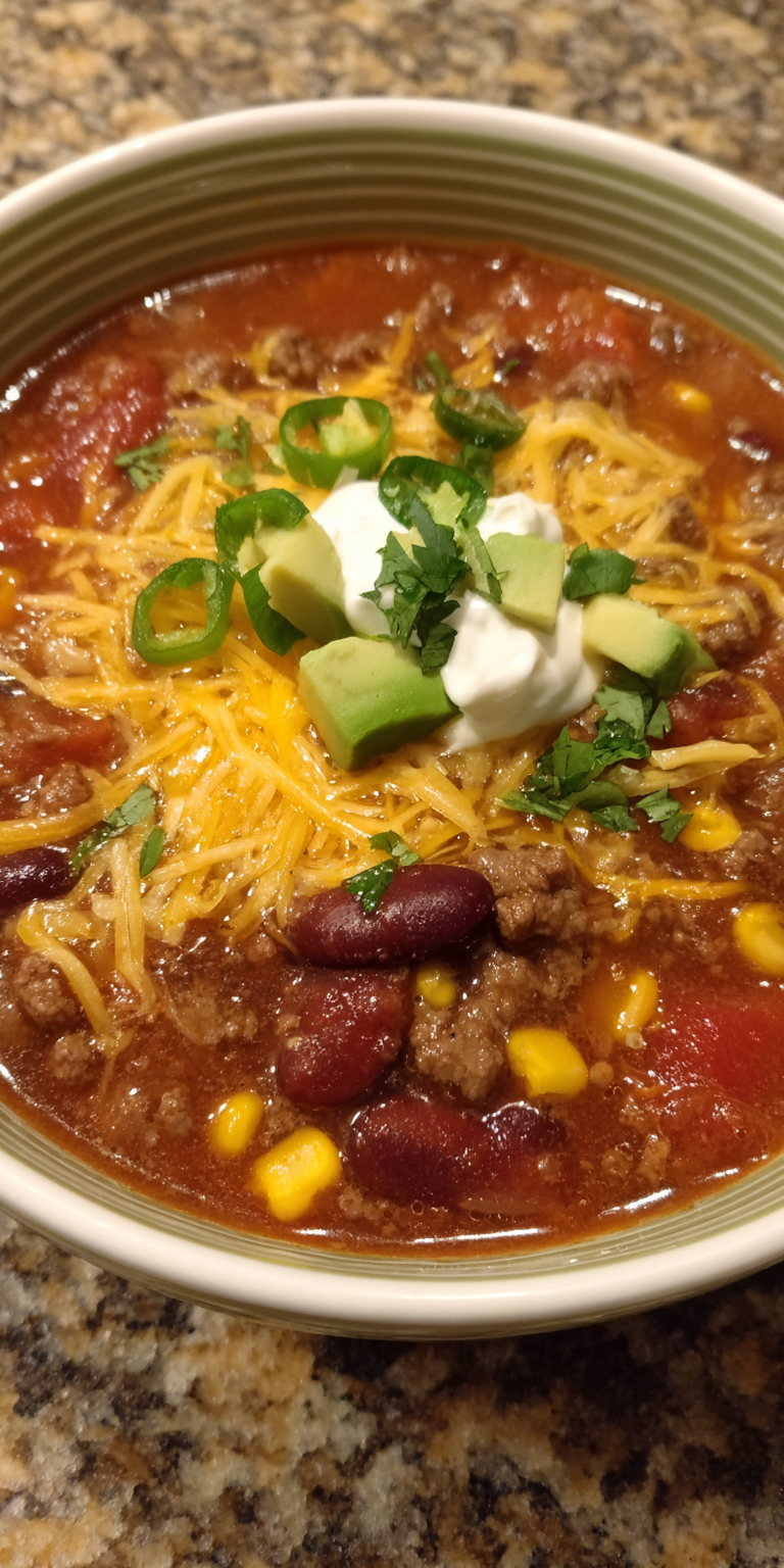 Creamy Fiesta Taco Soup served warm with cozy spices