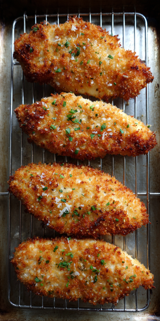 Crispy Panko Parmesan Chicken Recipe