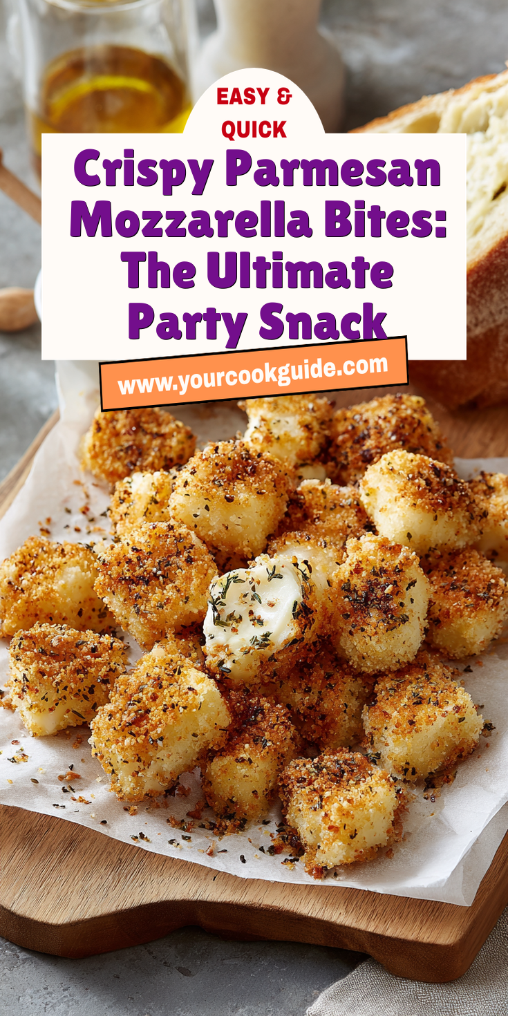 Crispy Parmesan Mozzarella Bites: The Ultimate Party Snack served warm with cozy spices