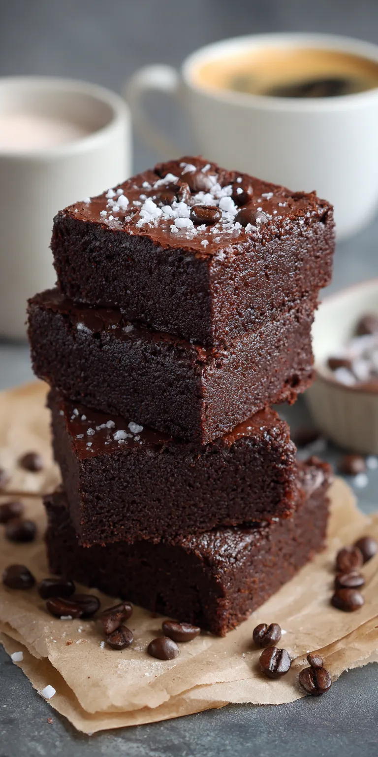 Frosted Coffee Brownies served warm with cozy spices