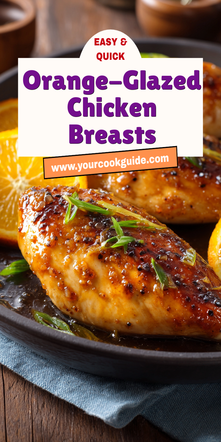 Orange-Glazed Chicken Breasts served warm with cozy spices