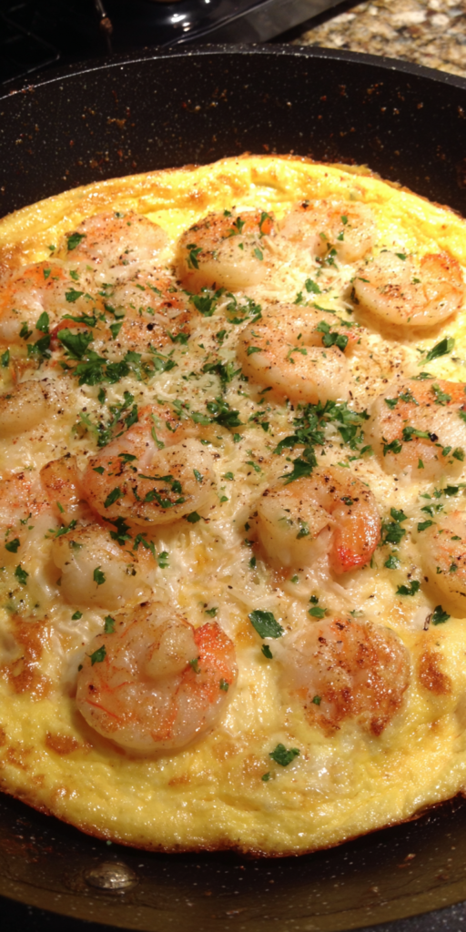 Shrimp Scampi Frittata Recipe