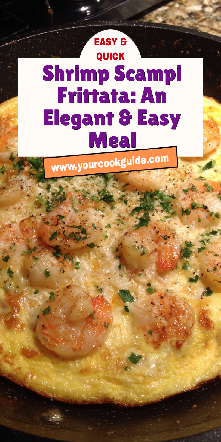 Shrimp Scampi Frittata: An Elegant & Easy Meal served warm with cozy spices