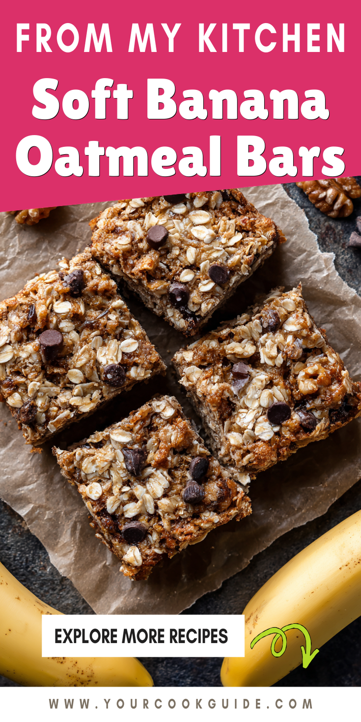 Soft Banana Oatmeal Bars served warm with cozy spices