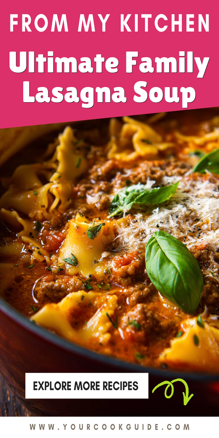 Ultimate Family Lasagna Soup served warm with cozy spices