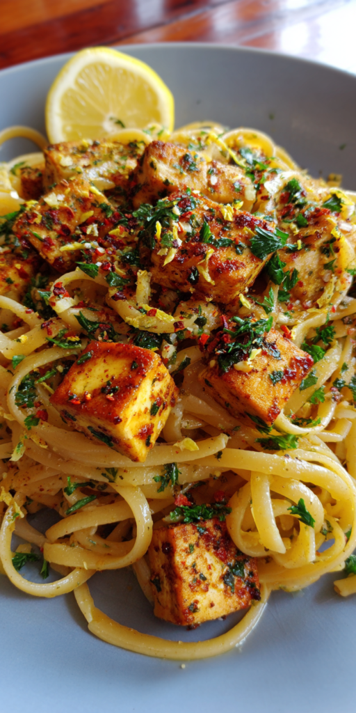 Vegan Tofu Scampi Recipe